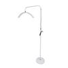 50W 19in LED Floor Light 3000K‑6000K Half Moon Shaped 5 Brightness Eyelash Beauty Lamp White