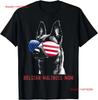 Belgian Malinois Mom Dog Puppy USA T Shirt  Vintage Washed Men Comfortable Stylish Stretched Homme Soft Fashion Streetwear