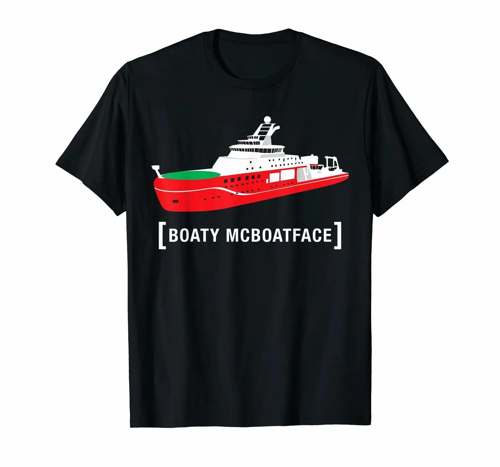 

British Research Vessel Boaty McBoatface T Shirt New 100 Cotton Short Sleeve ONeck Tshirt Casual Mens Top 4XL