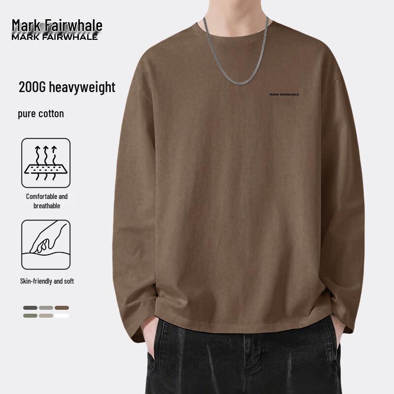 Mark Fairwhale Men's Heavyweight Cotton Long-Sleeve T-Shirt