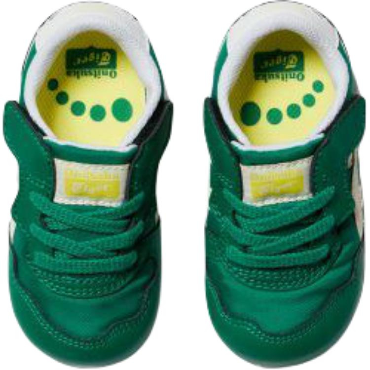 ONITSUKA TIGER Serrano Kids Comfortable Soft Low-Top Walking Shoes Baby Sneaker Green 1184A083-301