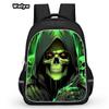 Skull Series Peripheral Animation Printing Backpack Student Bag Support