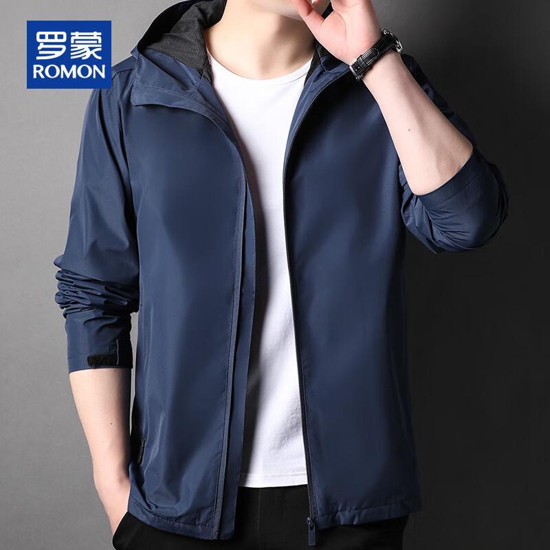 ROMON Men's Casual Outdoor Hooded Jacket