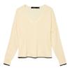 Pull Breeze Fine Knit V-neck with Piping Woman VERO MODA