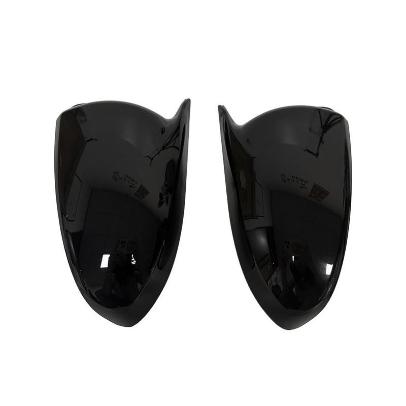 For Mercedes Benz Smart Fortwo W451 2008-2014 ABS Car Rearview Side Mirror Cover Wing Cap Exterior Door Trim Adhesive Sticker