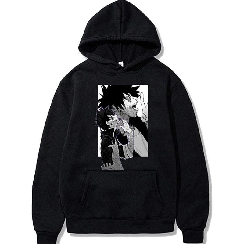 Japanese Animation My Hero Academia Hoodie Men's and Women's Harajuku Pullover Wear Unisex Autumn Winter Plushed Sweater