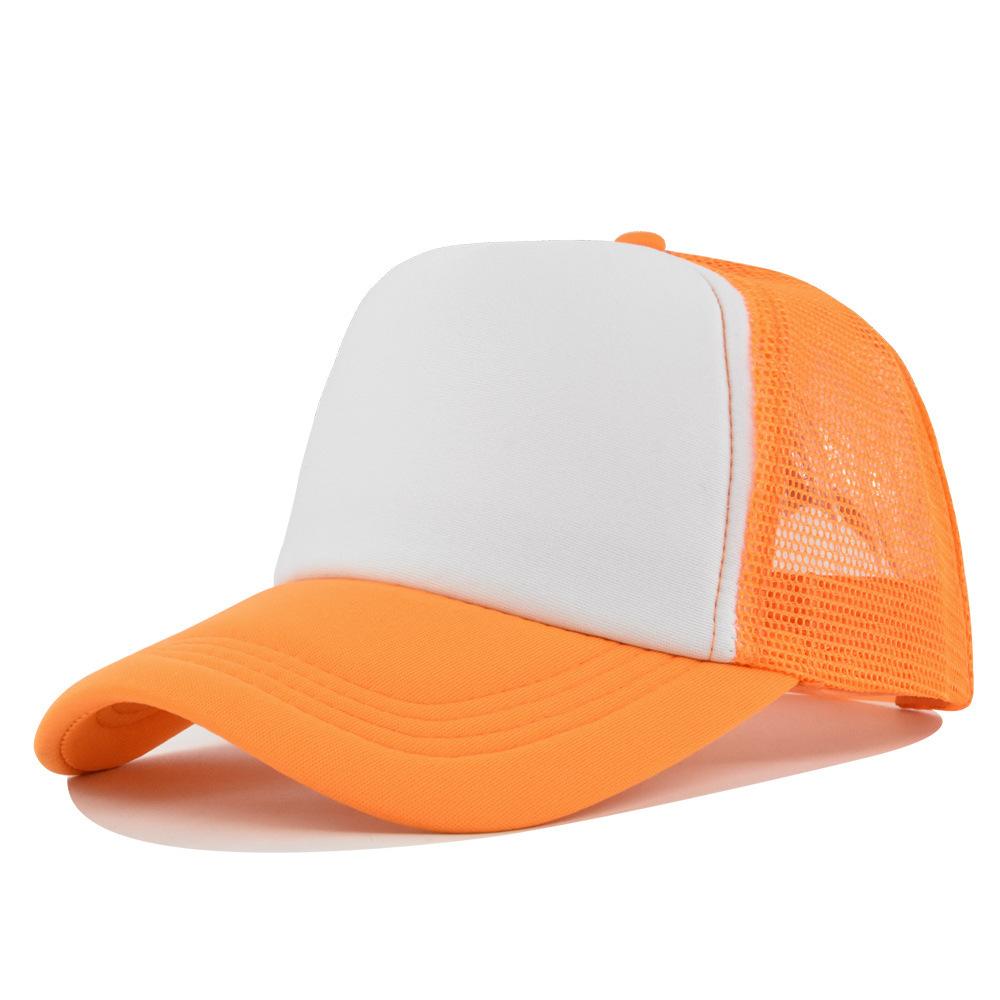 Fashion Desgin Solid Color Sponge Baseball Cap Net Cap Curved Brim Hat Sun Hat Light Mesh Sun Cap Outdoor Women Men