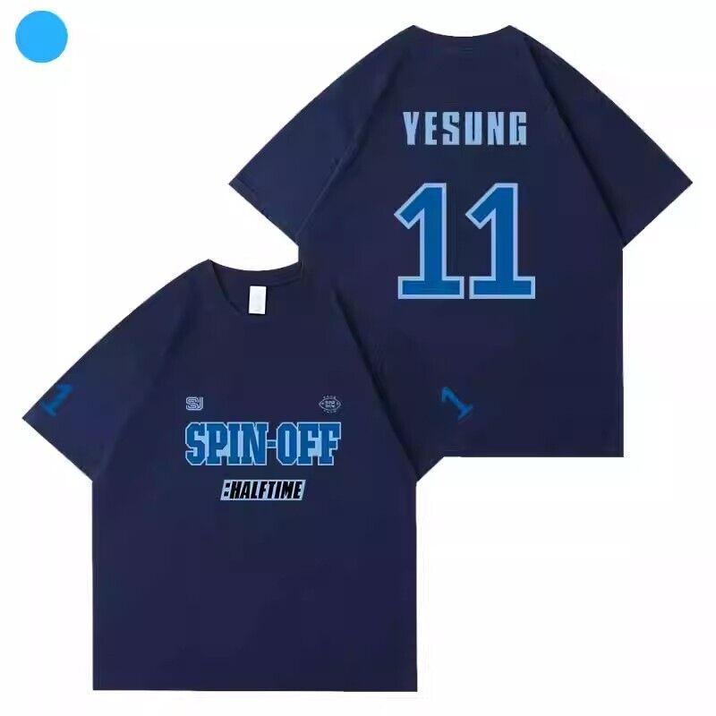 

2025 YESUNG11 Front/Back Print Crew Neck Short Sleeve Casual T-shirt M