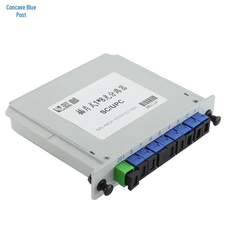 BlueMail 1x8 Plug-in SC Fiber Optic Splitter