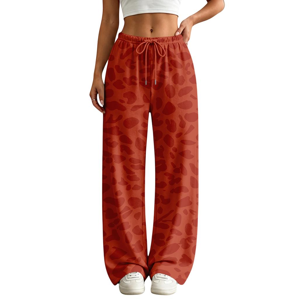 Pantaloni della tuta casual da donna a gamba dritta con tasche Pantaloni colorati per l'uso quotidiano