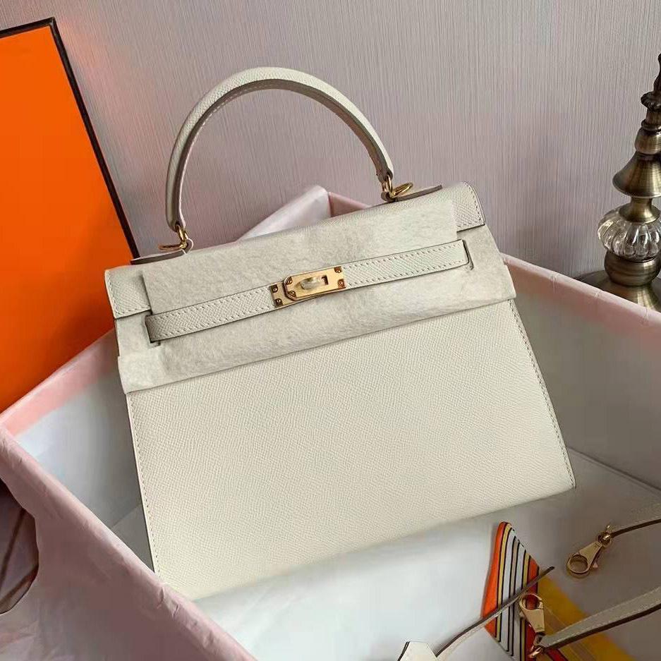 Genuine Leather 2021 New H Family Women's Bag Cowhide Palm Pattern Lock Bag Casual Shoulder Handbag Trend