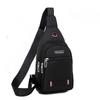 Herren Casual Multifunktionale Brusttasche Nylon Umhängetasche Doppelte Aufbewahrungstasche Hüfttasche