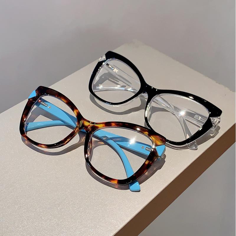 Trend Cat's Eye TR90 Reading Glasses Oversized Women Presbyopia Glasses Blue Light Blocking Computer Far Sight Eyewear