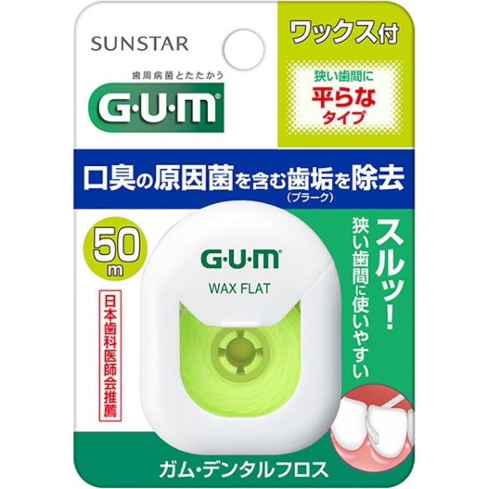 

Зубная нить GUM sUnstar rUbber Wax Flat Type 50M