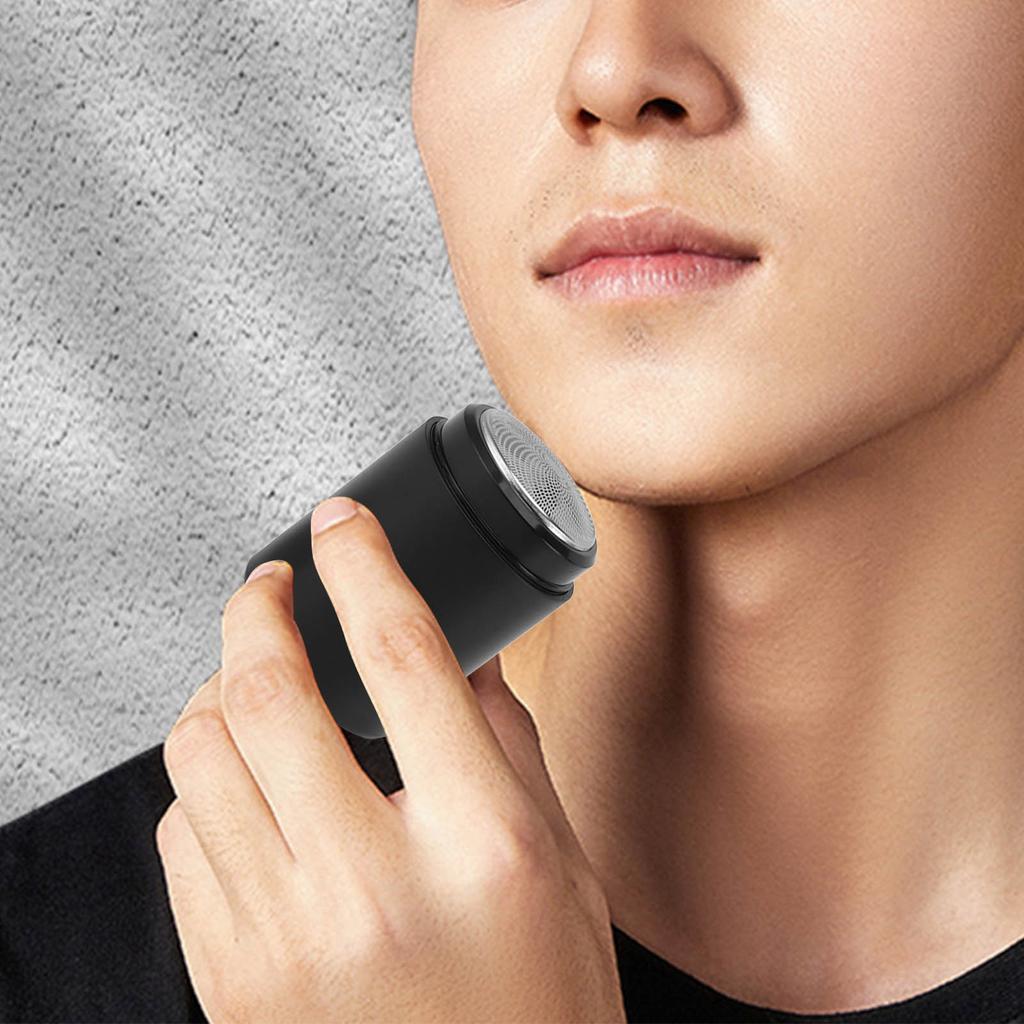 Electric Beard Trimmer for Men Rechargeable Portable Travel Beard Trimmer for Mustache Stubble Body Grooming Black