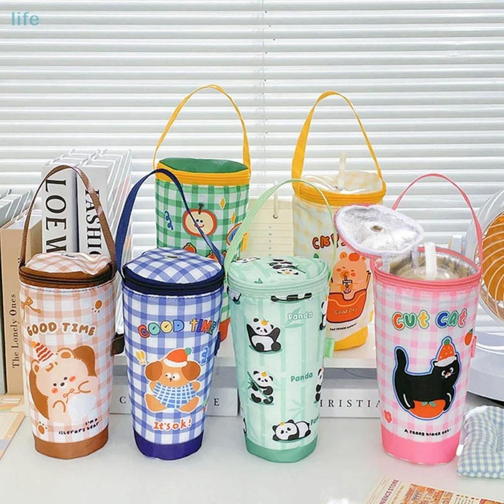 Traveling Heat Preservation Bag Carrying Handheld Bag Portable Cup Holder  Tumbler Cup Accessories