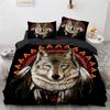 Wolf Duvet Cover Microfiber Exotic Animal Bedding Set Wild Animals Comforter Cover Full King Queen For Teen Adult Bedroom Decor