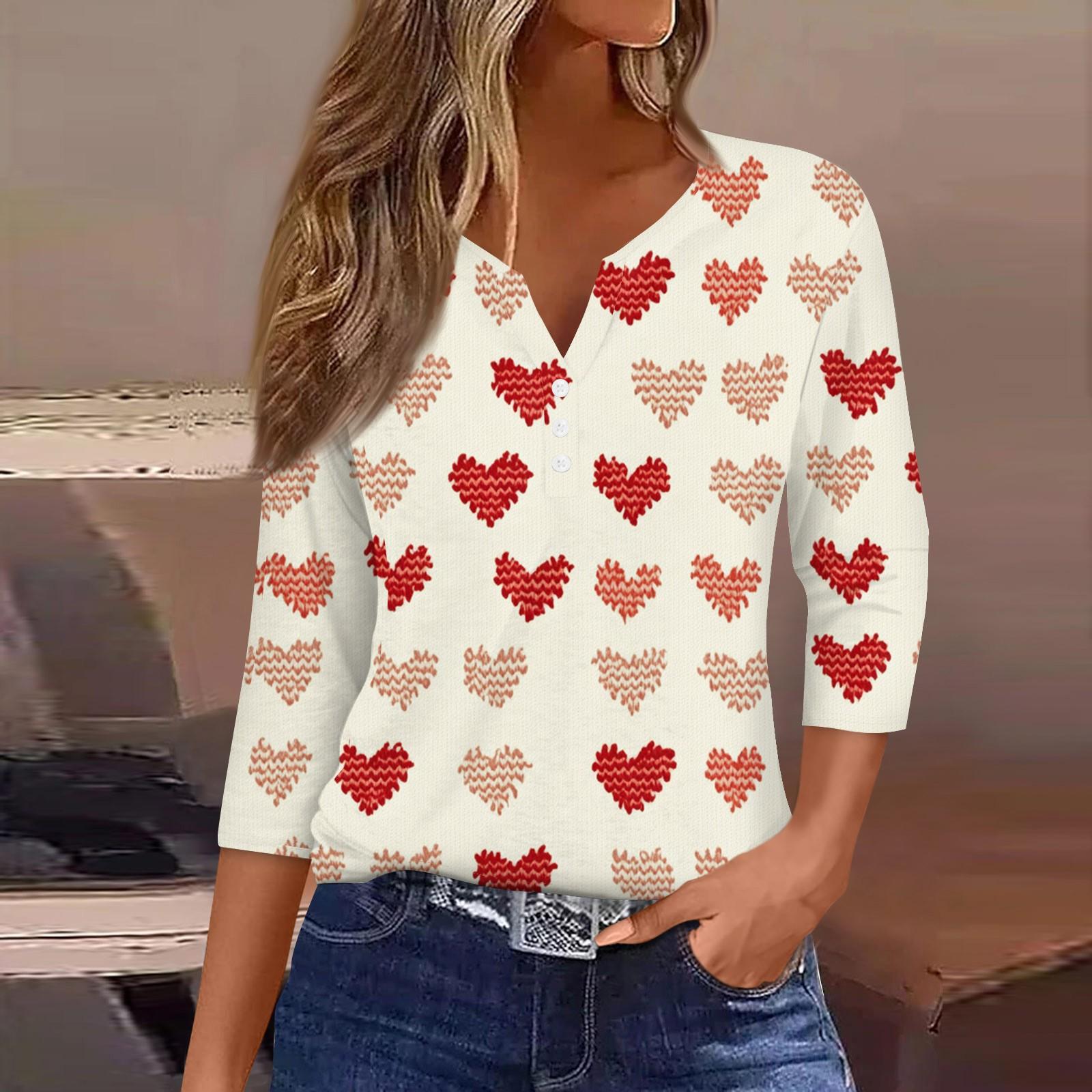 

Женская модная повседневная футболка с круглым вырезом и рукавом три четверти с принтом, топ XXXL