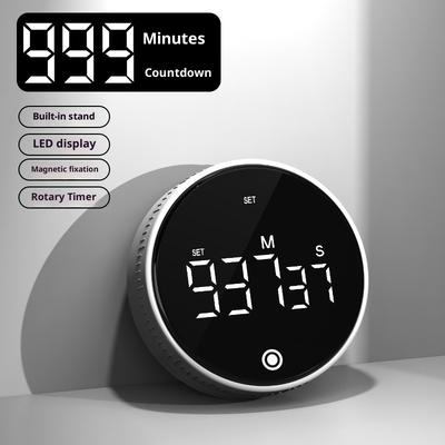 Rotary Timer Multi-function Silent Desktop Easy Brush Question Timer Kitchen Cooking Time Management Reminder