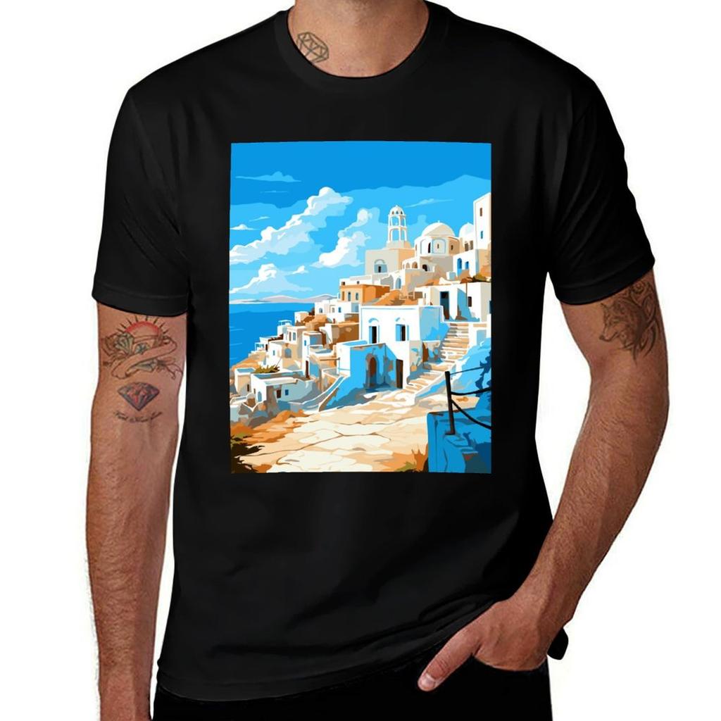 Karpathos Tshirt Summer Print Short Sleeve Tee