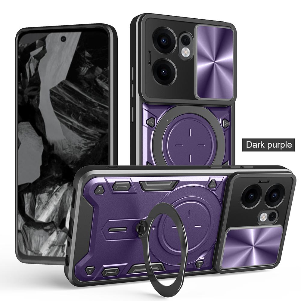 Armor Funda for OPPO Reno 13F 13 F Case Slide Camera Ring Stand Protection Cover for OPPO Reno 13 Pro Shockproof Capa