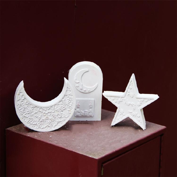 Moon Resin Mould Candle Molds Star Shaped Silicone Molds DIY Castings Molds