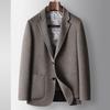 Autumn and Winter Unloading White Duck Down Wool Single West Business Warm Double-sided Wool Suit Jacket