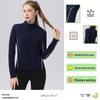 Exquisite Retro Stand Collar Pullover: Long Sleeve, Breathable, Sporty Autumn/Winter Fitness Top