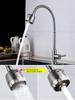 Stainless Steel SUS304 Flexible 360 Swivel Spout Single Lever Cold Tap Kitchen Faucet