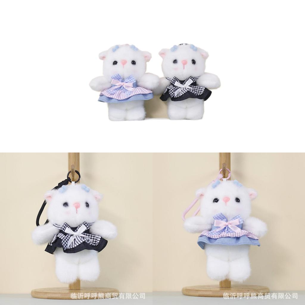Plush Cat Keychain Cute Cat Plush Toy For Bag Decor And Collectors