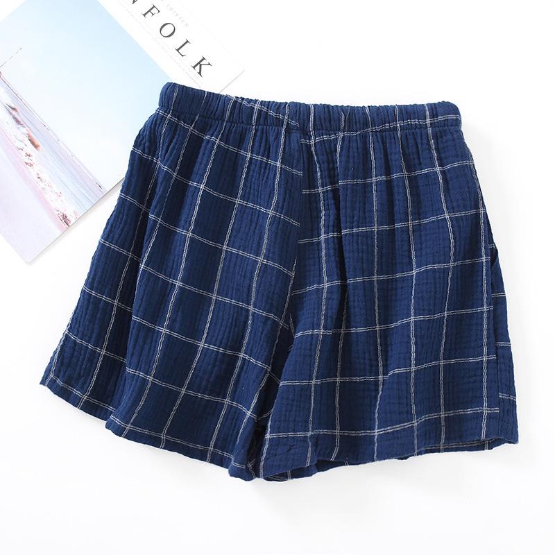 

Летние мужские легкие хлопковые пижамные шорты: Дышащий, Свободный крой, Большой размер, Для ношения в помещении/на улице Large