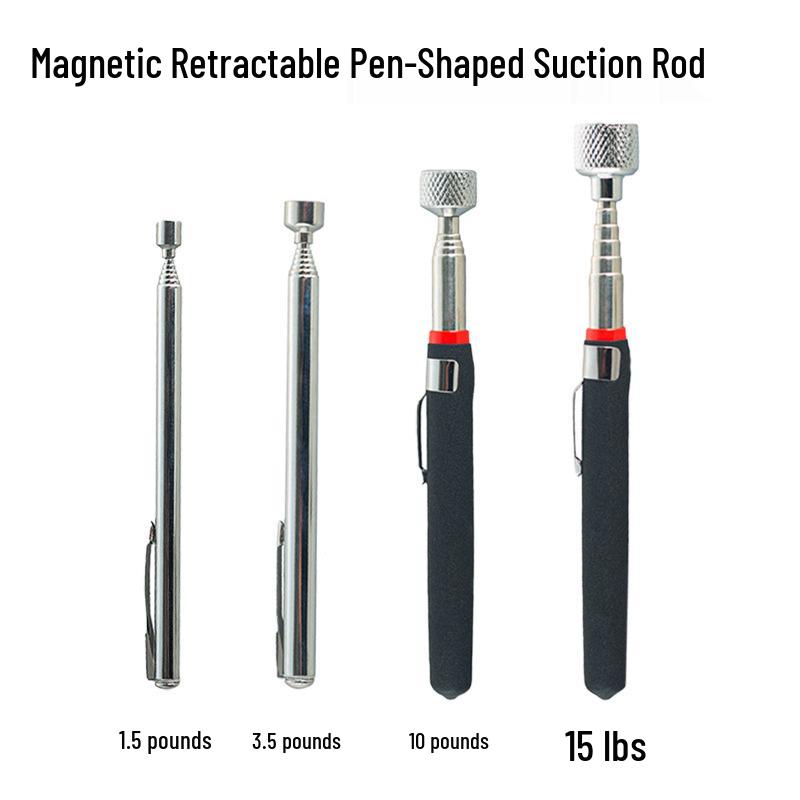 Yunbei Telescopic Magnetic Pickup Tool Set: 1.5, 3.5, 10, 15 Lbs Capacity