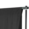 Système de support de toile de fond de photo - VIDAXL - 600 x 300 cm - Noir - Aluminium