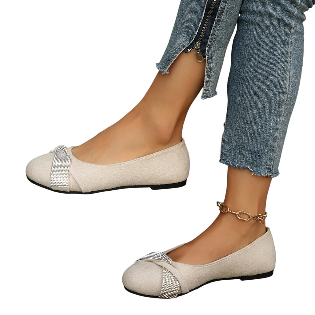 Women's Strap Flat Shoes Comfortable Dressy Flats for Everyday Wear