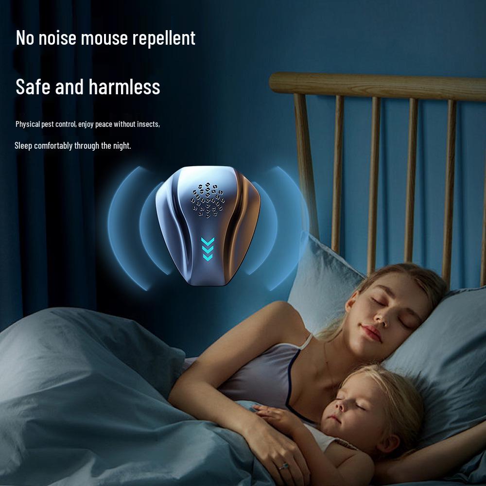 Ultrasonic 360° Dual Wave Mouse Repeller - Smart Electronic Cat Deterrent
