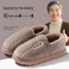 2025 Plus Size Non-slip Plush Wool Slippers for Elderly: Cozy Cotton Indoor Footwear for Autumn and Winter