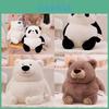 Charming And Lively Panda Brown Polar Teddy Bear Stuffed Animal Plush Toy For Bedroom