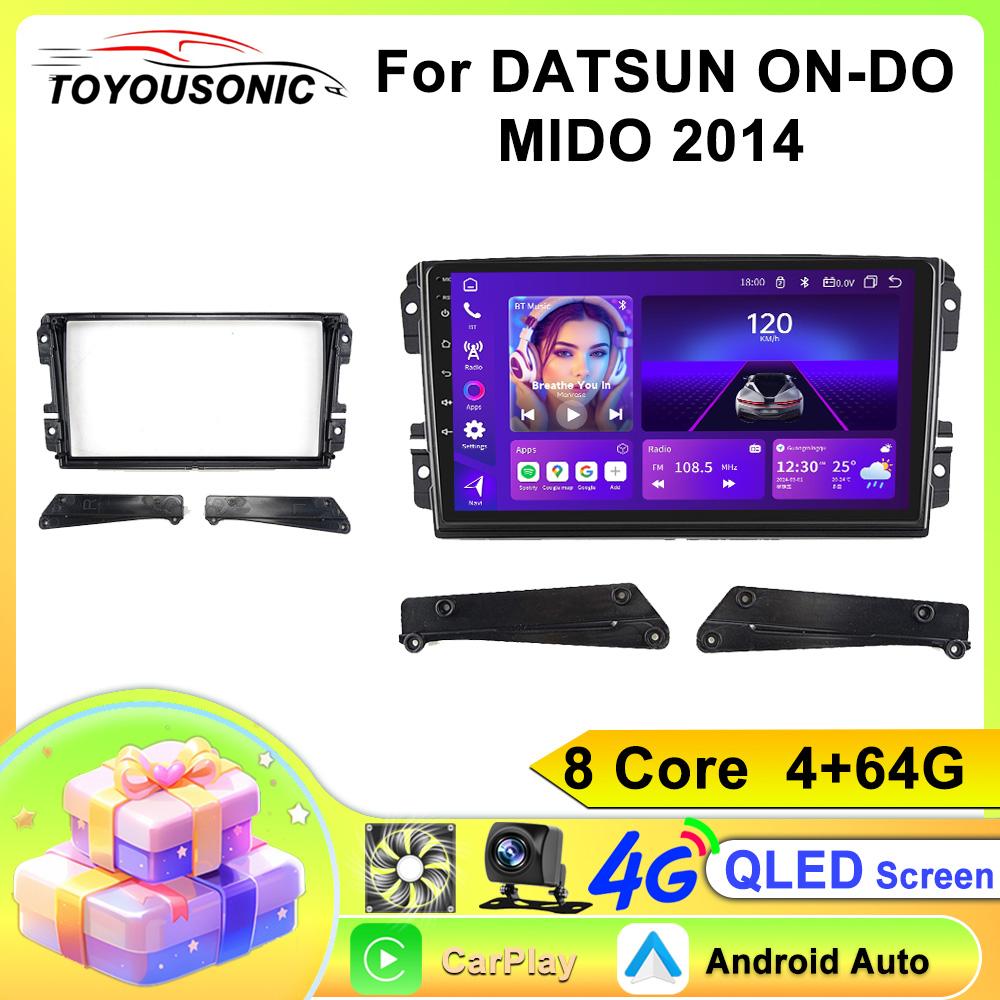 TOYOUSONIC Car Radio for DATSUN ON-DO MIDO 2014 Multimedia Player CarPlay Android Auto GPS Bluetooth WIFI Car Head Unit