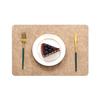 Light Luxury Leather Placemat Hotel Double-sided Embossed Square Dining Table Insulation Mat Waterproof and Oil-proof Placemat Bowl Mat Tableware
