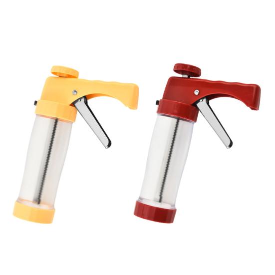 Cookie Press with 16 Discs 6 Decorating Tips Home DIY Cookie Maker Machine Cake Icing Tools Kit Kitchen Baking Supplies