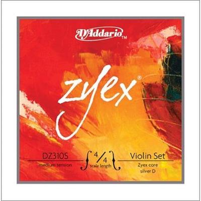 Struny pro housle Zyex Sada DZ310S Střední napětí D'Addario 4/4M []