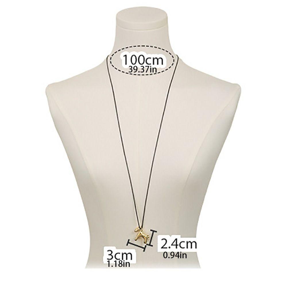 Enamel Drip Glaze Colorful Horse Pendant Necklace Dopamine Necklace Gift Giving