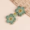 Flower Shape Fabric Cheongsam Button Traditional Chinese Knot Buttons for Dress Cloaks Coat Decorative Sewing Fasteners