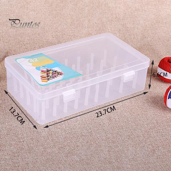 42 Axis Sewing Threads Box Transparent Needle Wire Storage Organizer Containers