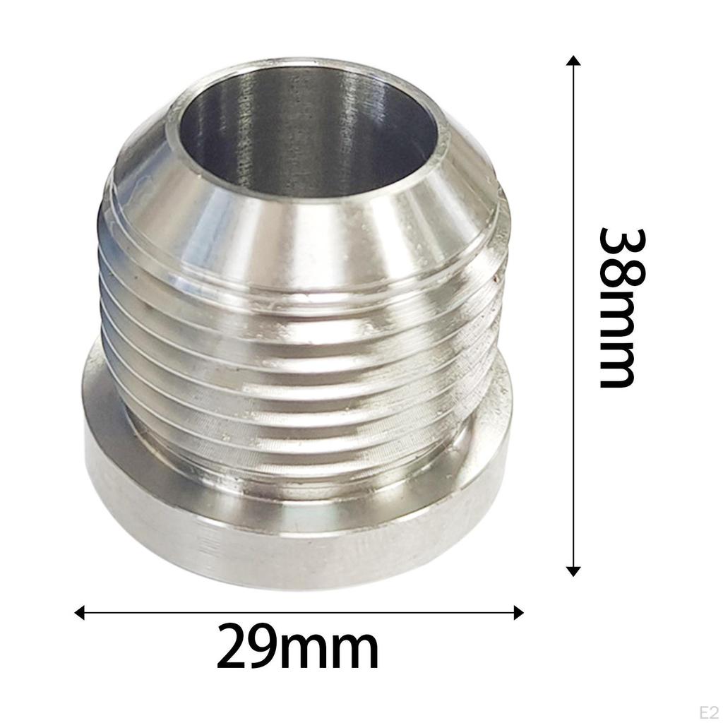 Male Billet Stainless Steel Weld on Fitting Mounting Hardware Replaces Professional Assembly