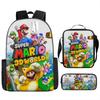 Cartoon Backpack, Primary And Secondary School Students Three-Piece Set, School Bag, Backpack, Shoulder Bag, Pencil Case.