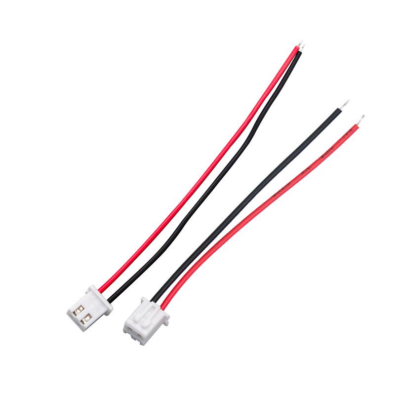 XH2.54mm 2P Red Black Single-ended Terminal Wire Pair for Speakers - In Stock Red Black 80mm