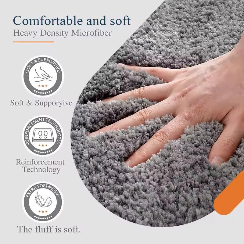 Absorbent Bathroom Mat Toilet Rug Non Slip Floor Mat Washroom Entrance Door Carpet Soft Anti Skid Bath Mat