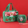 Creative Christmas Clear Travel Bags Cartoon Christmas Toiletry Bags Make Up Organizer  Girls