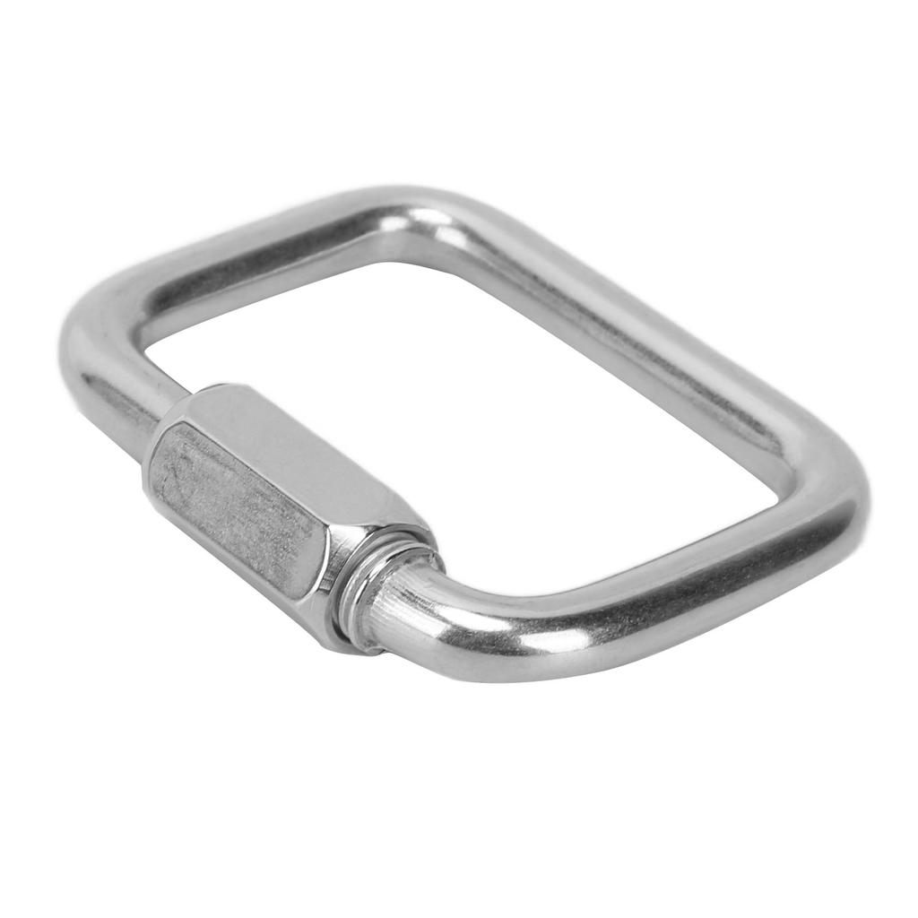 Chain Link Stainless Steel 4‑Corner Multifunctional Connection Buckle for Outdoor Hammock Camping Fishing Hiking8mm